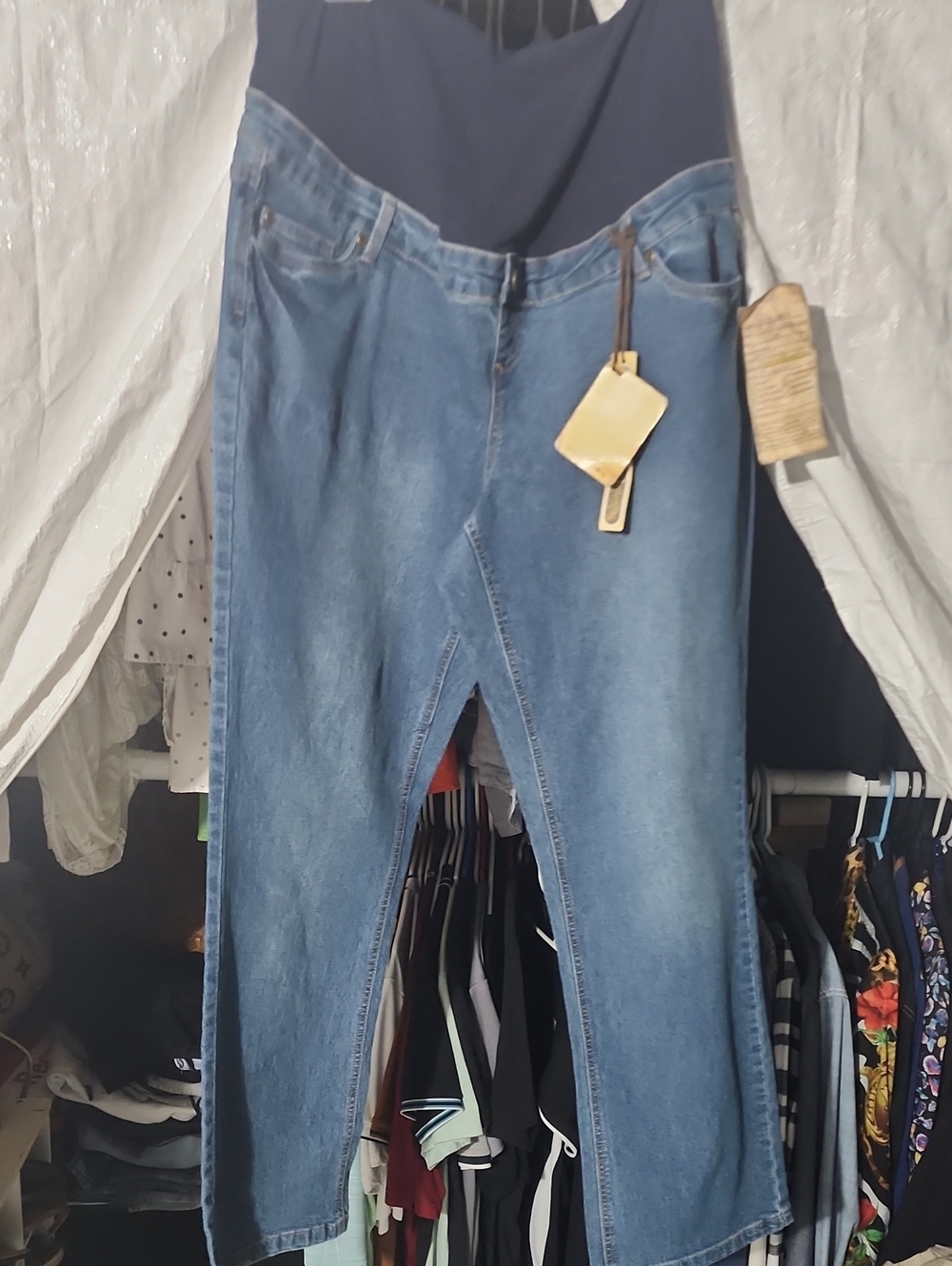 Hybrid & company Women's Straight-Leg Light Blue Jeans